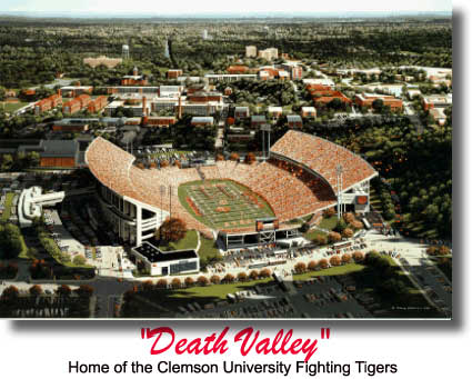 Death Valley - Home of Clemson University's Fighting Tigers