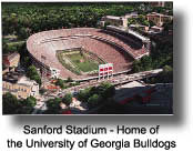 Sanford Stadium - Home of the University of Georgia Bulldogs