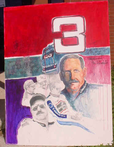 Dale Earnhardt Sr. Nascar Legend Painting Artist Origninal Art Artwork